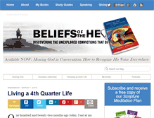 Tablet Screenshot of beliefsoftheheart.com